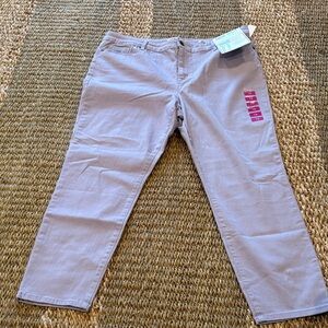 Nine West Women's Soft Gray Straight Leg Jeans